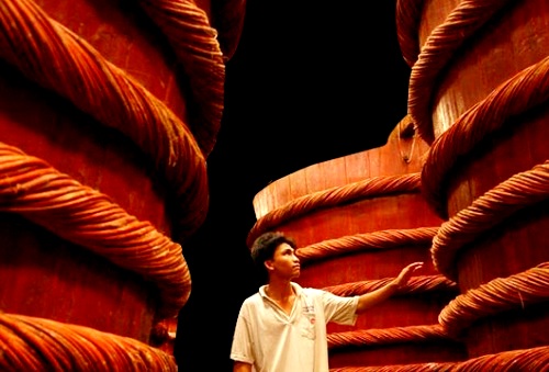 Fish sauce factory at Phu Quoc