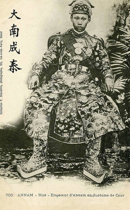 King ThanhThai in court dress (1889-1907)