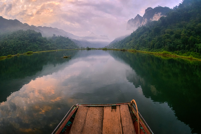 Ba Be Lake is a famous tourist attraction in the North of Vietnam.