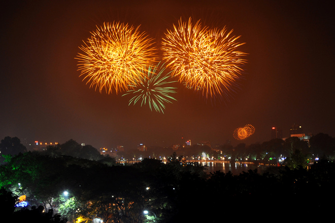 Fireworks in Hanoi