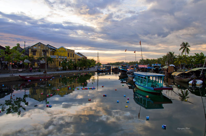 in the morning at Hoi An is pacific