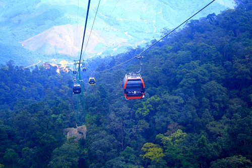 Cable car on Ba Na hills