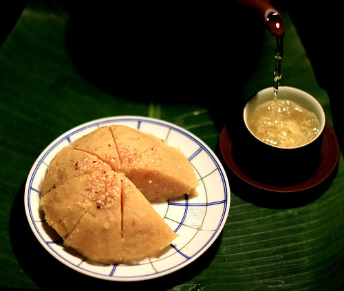 Sticky cake in Ha nguyen festival