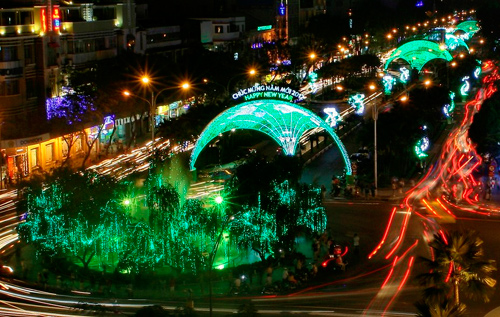 Heineken countdown party in Nguyen Hue boulevard