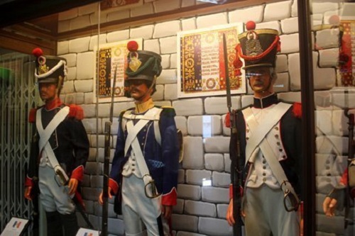 Navy of British army in worldwide arms museum