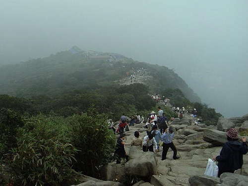 On the top of Yen Tu mountain