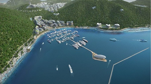 Perspective of Marina area 