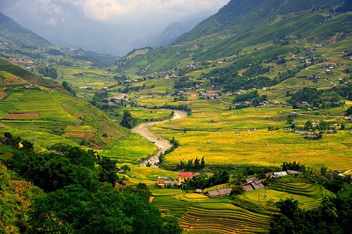 Vietnam terrace overview